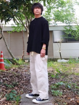 「Stan Ray（スタンレイ）のアイテム」を使った、こんがり棒さん（メンズ・167cm）の夏コーディネート