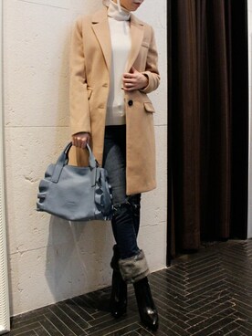 「RIPANI(リパーニ)のアイテム」を使った、下西美希さん(レディース・165cm)の秋コーディネート