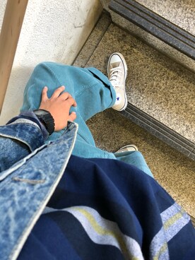 「BEAMS BOY（ビームスボーイ）のアイテム（デニムジャケット）」を使った、marinosukeさん（レディース・157cm）の秋コーディネート
