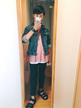 「自撮り」｜hiro プチプラさん（メンズ・167cm・10代）の夏コーディネート