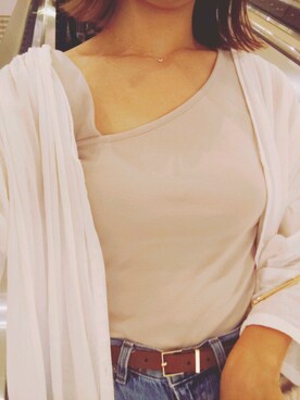 「アイテム（シャツワンピース）」を使った、ozakirinaさん（レディース・163cm・20代）の夏コーディネート