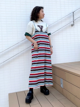 azusaofficialさん（レディース・157cm）の春コーディネート