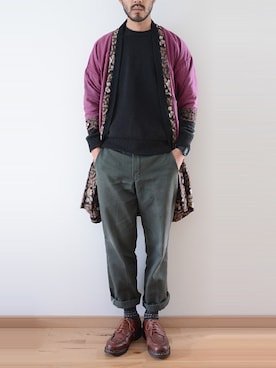 「Paraboot」｜「アイテム（浴衣）」を使った、FUNS_FUKUSHIMAさん（メンズ・171cm）の秋コーディネート