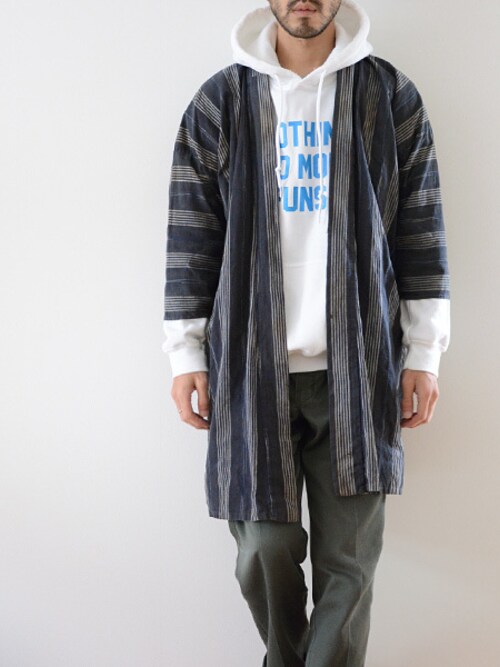 FUNS_FUKUSHIMA使用「VINTAGE（野良着 襤褸 藍染糸 絣 ジャパン ヴィンテージ 20～30年代）」的時尚穿搭