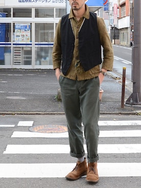 ミリタリージャケットを使った ジャパンヴィンテージ のメンズ人気ファッションコーディネート Wear