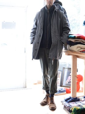 「90s」｜「アイテム（ナイロンジャケット）」を使った、FUNS_FUKUSHIMAさん（メンズ・171cm）の冬コーディネート