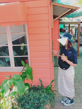 「Relate（リレート）のアイテム」を使った、sayuさん（レディース・155cm）の夏コーディネート