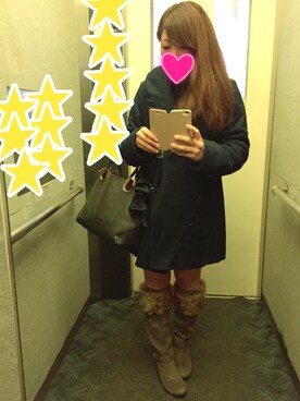 「MISCH MASCH（ミッシュマッシュ）のアイテム（その他アウター）」を使った、no☆kaさん（レディース・149cm）の冬コーディネート