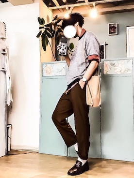 「秋のブラウンスタイル」｜「アイテム（その他）」を使った、🇩🇪shingo🇩🇪さん（メンズ・180cm）の秋コーディネート