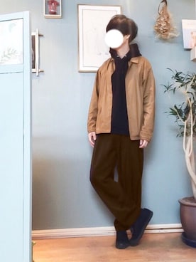 「GLOBAL WORK（グローバルワーク）のアイテム（その他アウター）」を使った、🇩🇪shingo🇩🇪さん（メンズ・180cm）の冬コーディネート