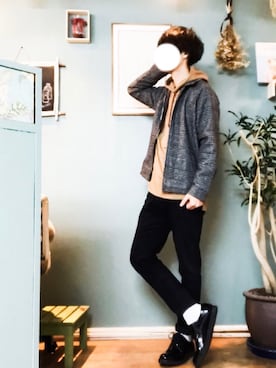 「白ソックス」｜🇩🇪shingo🇩🇪さん（メンズ・180cm）の冬コーディネート