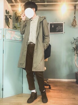 「平成最後のWEARISTAセンバツ」｜「アイテム（モッズコート）」を使った、🇩🇪shingo🇩🇪さん（メンズ・180cm）の春コーディネート
