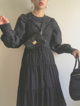 「アイテム（ピアス（両耳用））」を使った、anさん（レディース・162cm・20代）の秋コーディネート