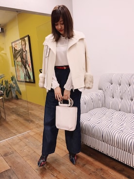 菊地亜美さん（レディース・164cm）の冬コーディネート