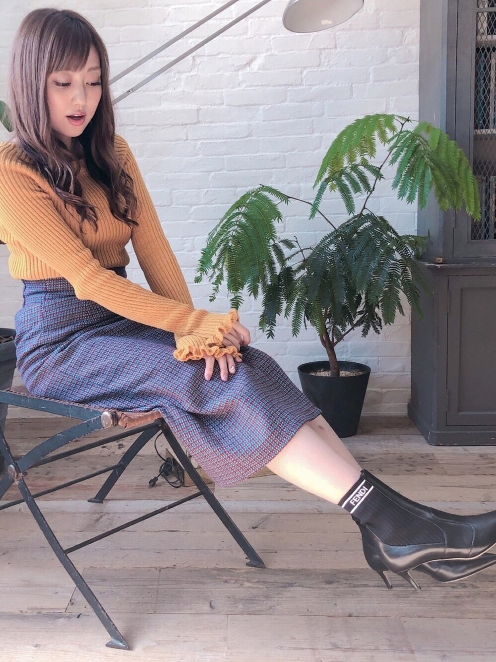 菊地亜美｜SPIRALGIRLのニット/セーターを使ったコーディネート - WEAR