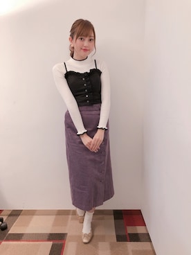 菊地亜美さん（レディース・164cm）の秋コーディネート