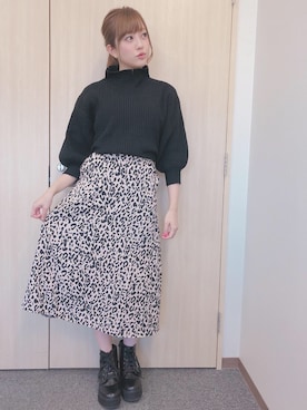 菊地亜美さん（レディース・165cm）の冬コーディネート