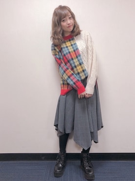 菊地亜美さん（レディース・165cm）の冬コーディネート