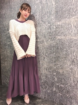 菊地亜美さん（レディース・165cm）の冬コーディネート