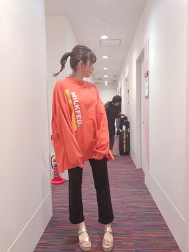 菊地亜美さん（レディース・165cm）の冬コーディネート