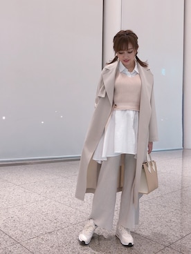「DRWCYS（ドロシーズ）のアイテム（その他アウター）」を使った、菊地亜美さん（レディース・165cm）の冬コーディネート