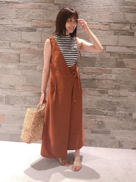 菊地亜美さん（レディース・165cm）の夏コーディネート