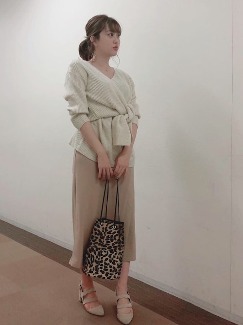 セール】フロントリボンニットトップス（ニット/セーター）｜ur's