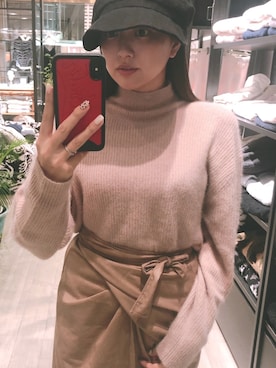 菊地亜美さん（レディース・165cm）の秋コーディネート