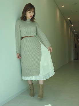 菊地亜美さん(レディース・165cm)の秋コーディネート