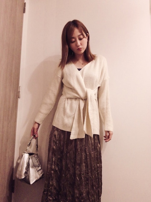 セール】フロントリボンニットトップス（ニット/セーター）｜ur's