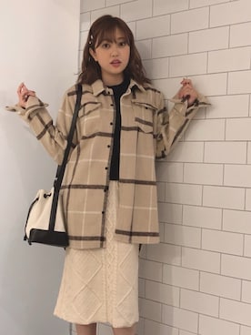 菊地亜美さん（レディース・165cm）の秋コーディネート