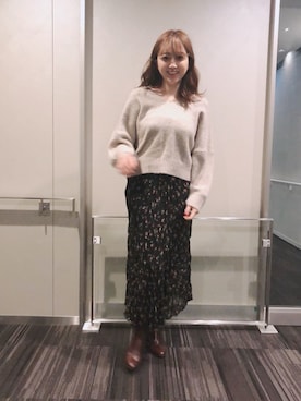 菊地亜美さん（レディース・165cm）の冬コーディネート