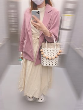 菊地亜美さん(レディース・165cm)の春コーディネート