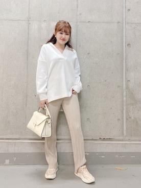 菊地亜美さん(レディース・165cm)の春コーディネート