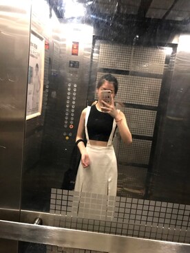「H&M（エイチ・アンド・エム）のアイテム（タンクトップ）」を使った、Shall Weさん（レディース・169cm）の夏コーディネート