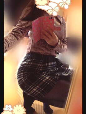 「アイテム（その他トップス、ブラウン系）」を使った、Megumiさん（レディース・155cm）の冬コーディネート