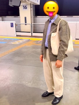 「FREAK'S STORE（フリークスストア）のアイテム（レインシューズ）」を使った、オオバチョフさん（メンズ・177cm）の秋コーディネート