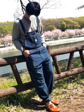 「アイテム（サロペット/オーバーオール）」を使った、chacksonさん（メンズ・170cm）の春コーディネート