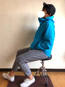 「NANO universe（ナノユニバース）のアイテム（キャップ）」を使った、chacksonさん（メンズ・170cm）の春コーディネート