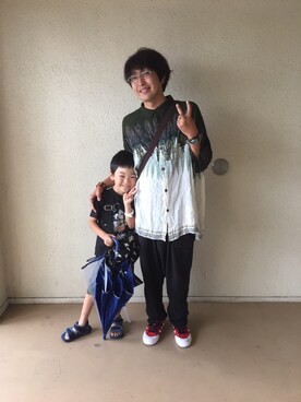 「チャイハネ（チャイハネ）のアイテム（シャツ/ブラウス）」を使った、bさん（メンズ・171cm）の夏コーディネート