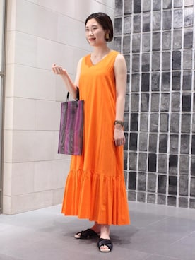 山﨑 えいみさん（レディース・165cm）の春コーディネート