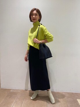 山﨑 えいみさん（レディース・165cm）の秋コーディネート