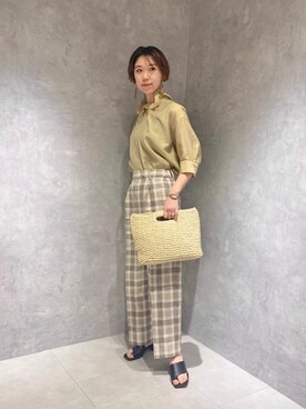 山﨑 えいみさん（レディース・165cm）の春コーディネート