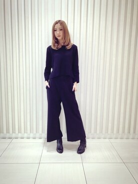 「ENSOR CIVET（アンソール）のアイテム」を使った、4onさん（レディース・168cm）の冬コーディネート