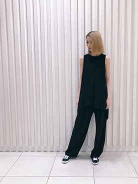 「M/M ATTACHMENT（エムエムアタッチメント）のアイテム（パンツ）」を使った、4onさん（レディース・168cm）の夏コーディネート