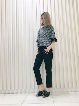 「iriiri（イリイリ）のアイテム」を使った、4onさん（レディース・168cm）の夏コーディネート