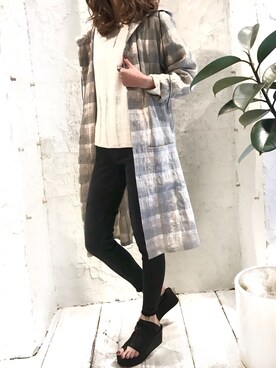 「OURET（オーレット）のアイテム」を使った、4onさん（レディース・168cm）の冬コーディネート