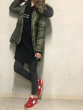 「surt（サート）のアイテム（ワンピース/ドレス）」を使った、4onさん（レディース・168cm）の冬コーディネート