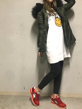 「TATRAS」｜「アイテム（ワンピース/ドレス）」を使った、4onさん（レディース・168cm）の冬コーディネート