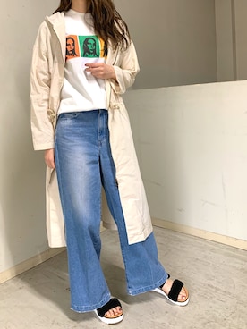 「CHRISTIAN DADA（クリスチャンダダ）のアイテム」を使った、4onさん（レディース・168cm）の春コーディネート